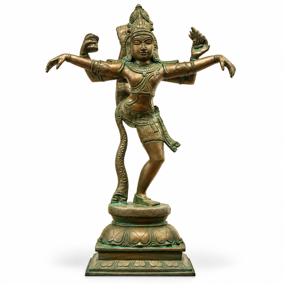 Tandav Shiva in Brass – Broze Finish
