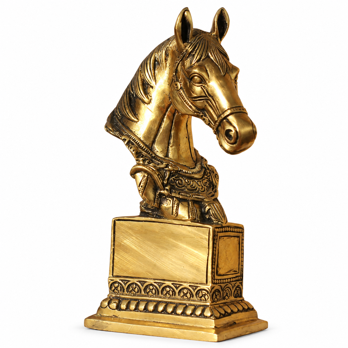 Brass Horse Bust