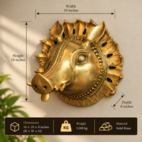Brass Wall Hanging Varaha Mask