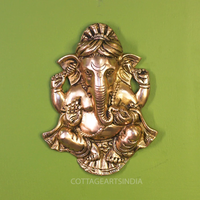 Brass Ganesha Face for Main Door Wall Hanging