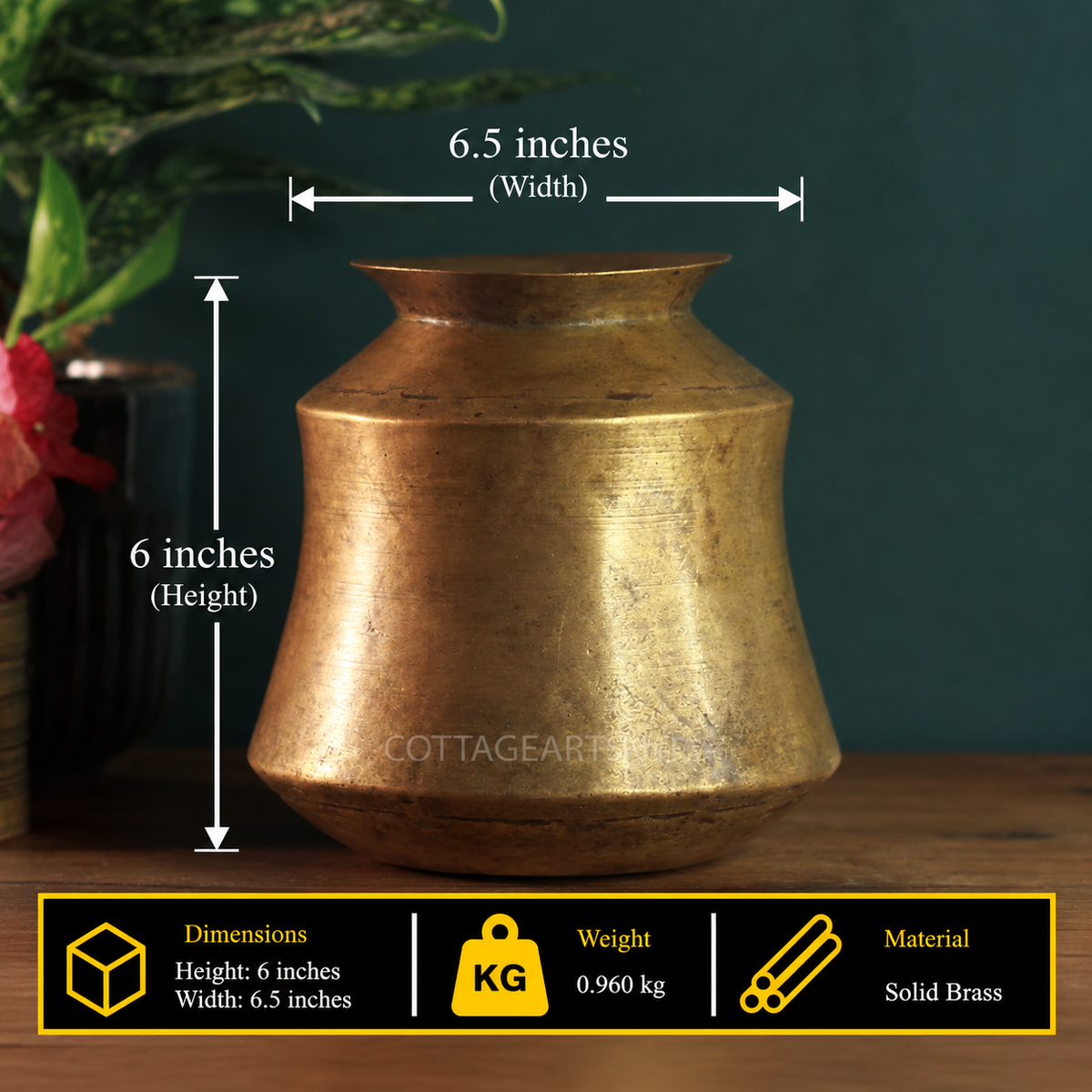 Brass  Vintage Pot