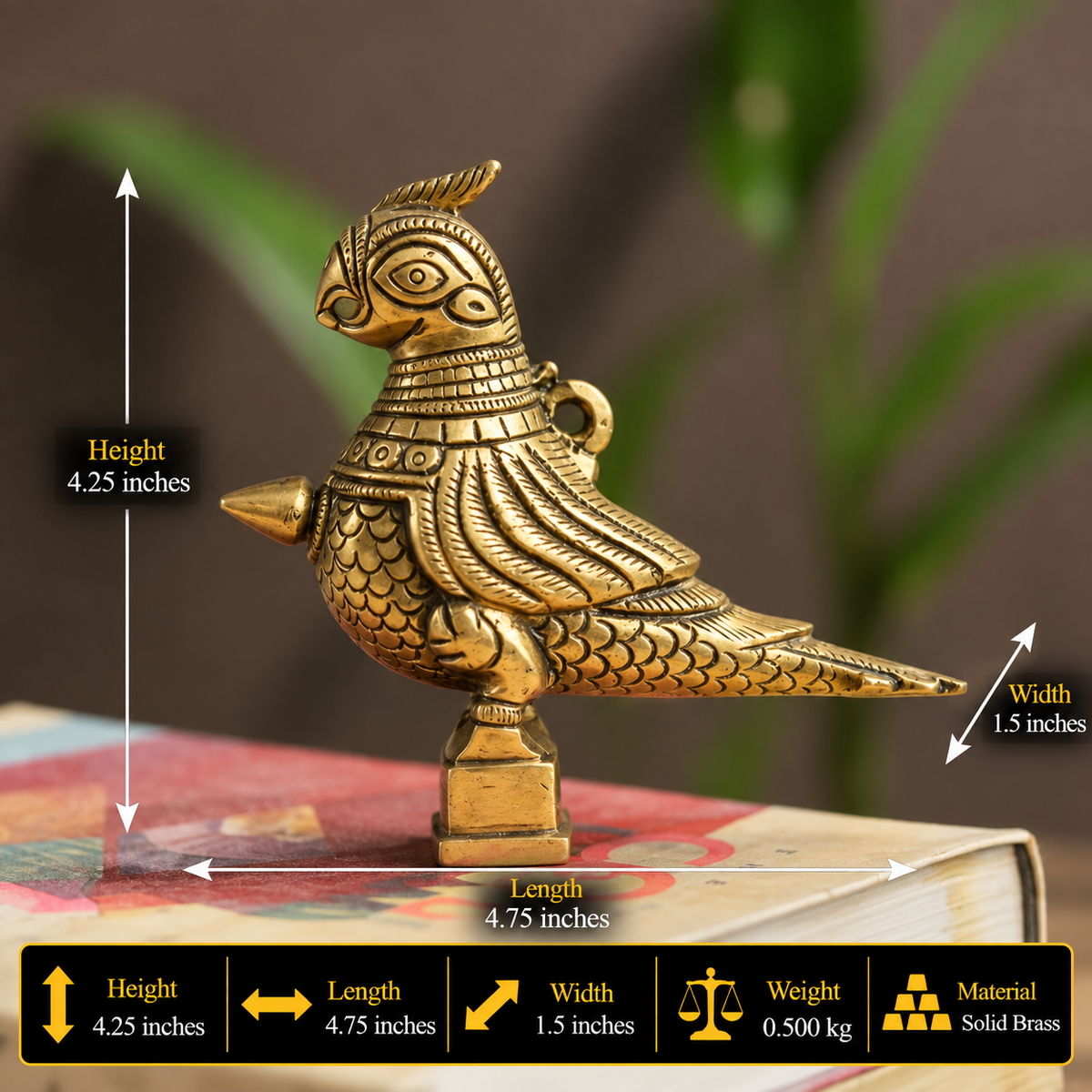 Brass Annapakshi Bird