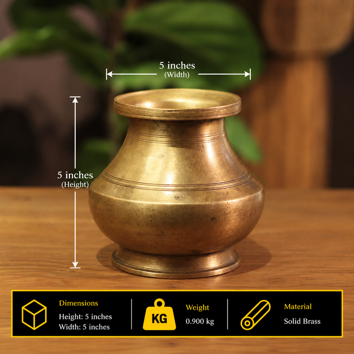 Brass  Vintage Pot