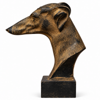 Brass Vintage Dog Bust