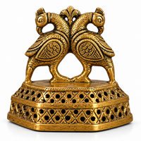 Brass Twin Peacock Foot Massager