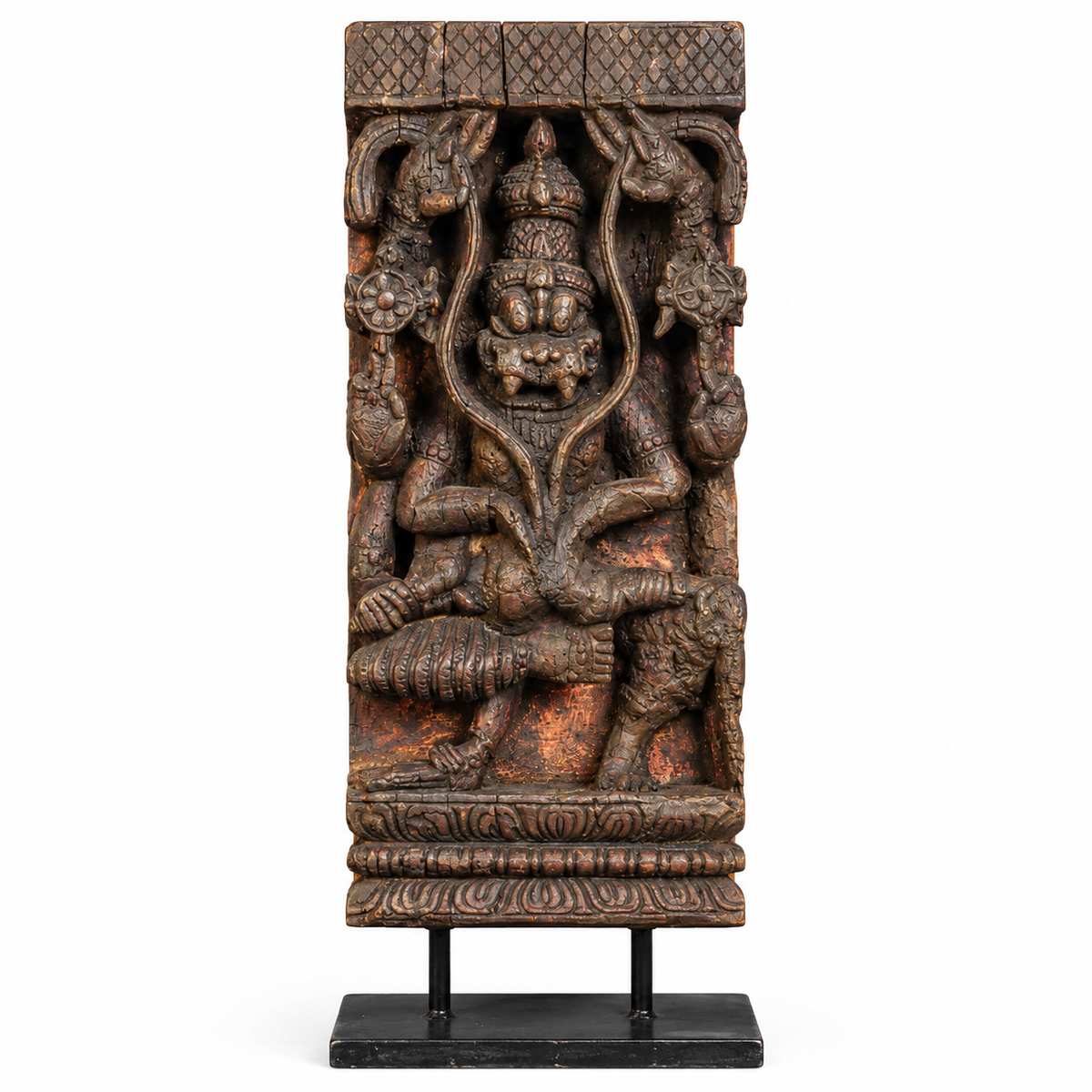 Vintage Wood/ Stone Narsimha