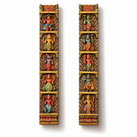 Wooden Wall Panel Dasavthar 36"-Set of 2