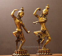 Brass Shiva Parvati Dancing