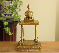 Handcrafted Brass Temple for Deities | Home Pooja Mandir