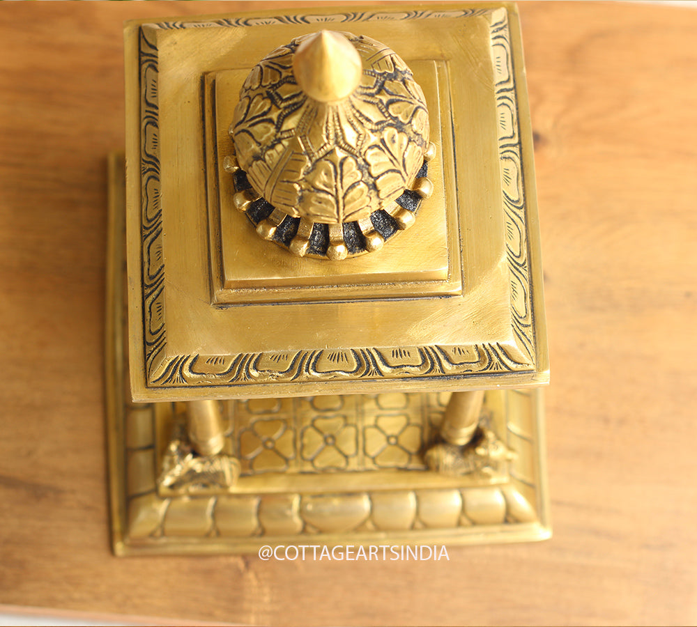 Handcrafted Brass Temple for Deities | Home Pooja Mandir