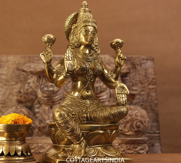 Brass Laxmi Sitting