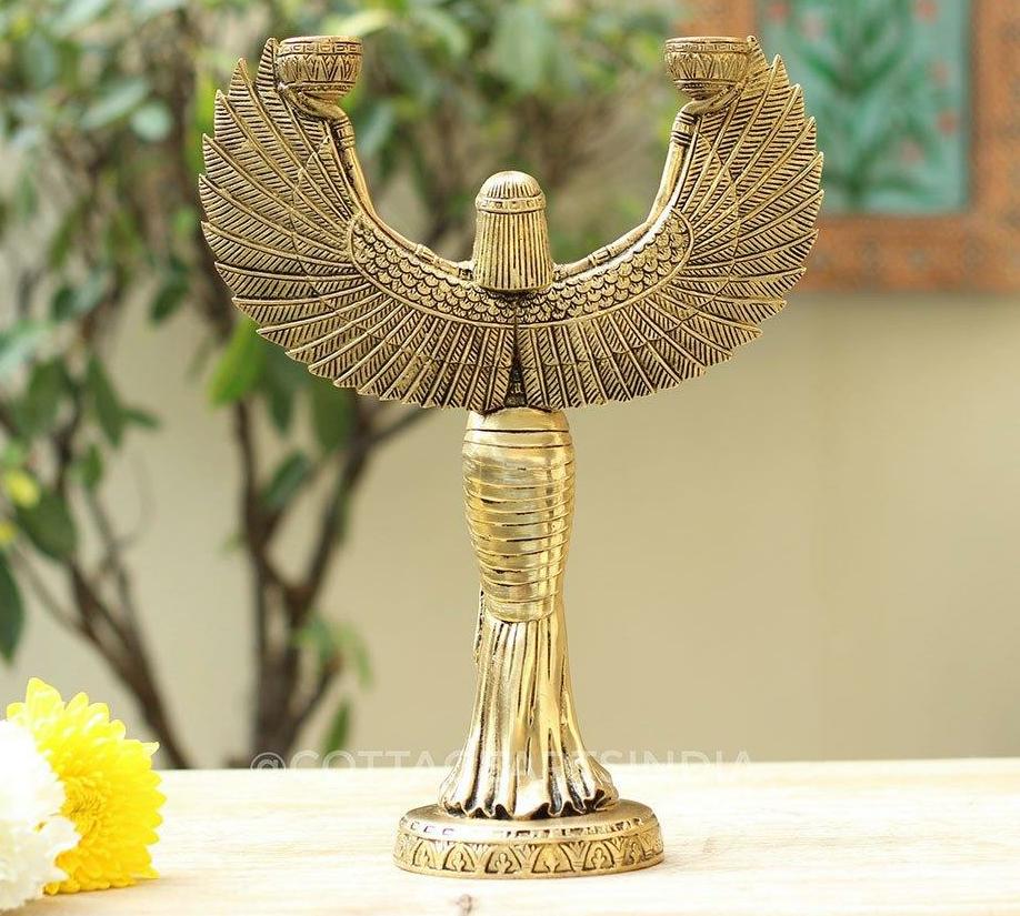 Brass Egyptian Goddess Isis