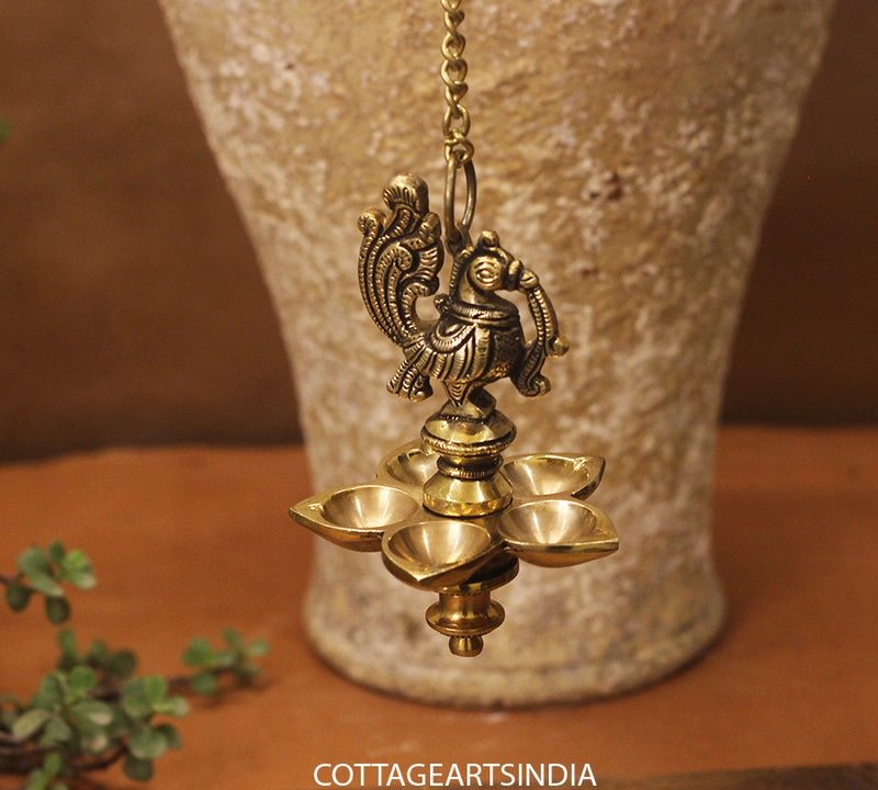 Brass Annapakshi small lamp