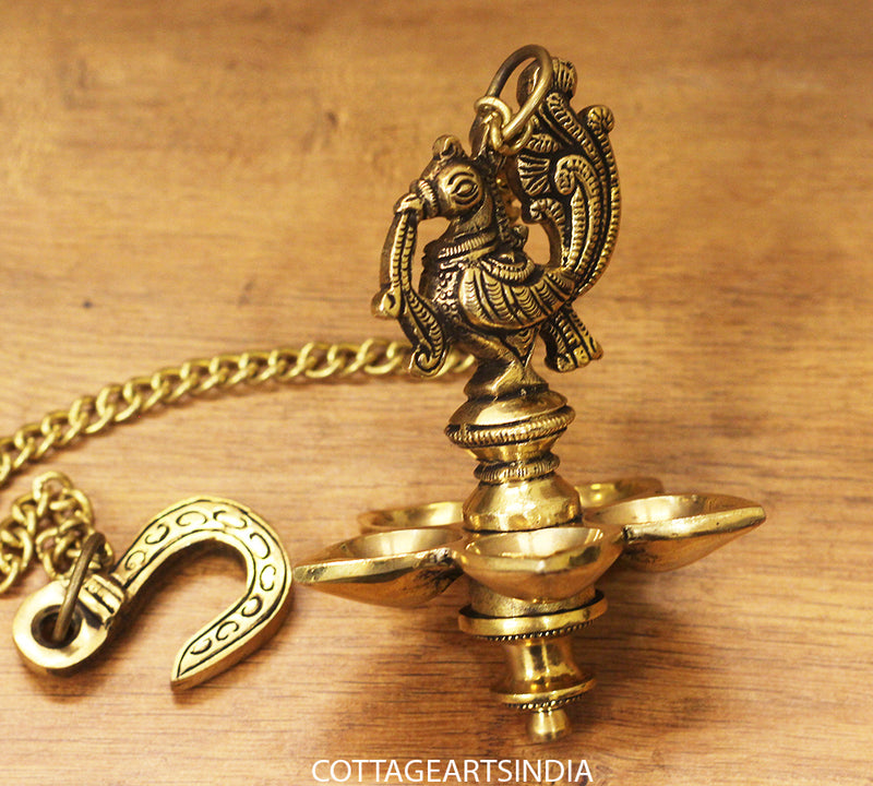 Brass Annapakshi small lamp
