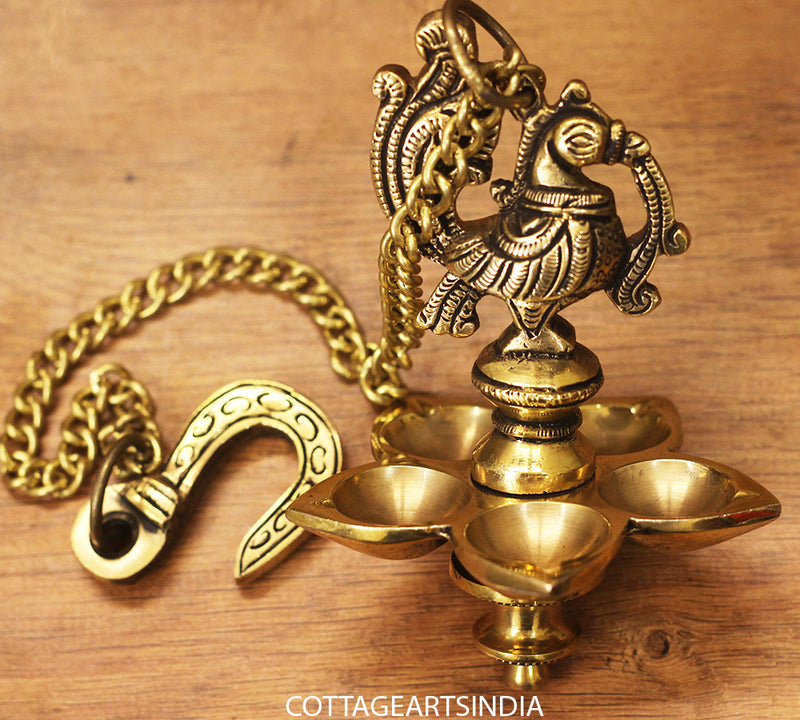 Brass Annapakshi small lamp