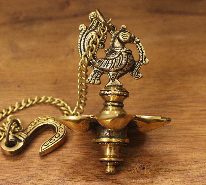 Brass Annapakshi small lamp
