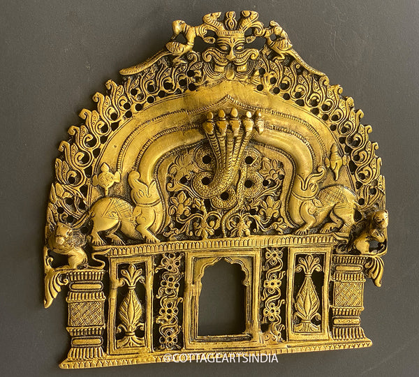 Brass Prabhawali Sheshnaag and Kirtmukha