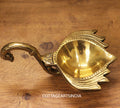 brass lotus handle diya