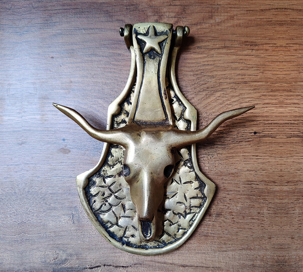 Brass Bull Head Door Handle