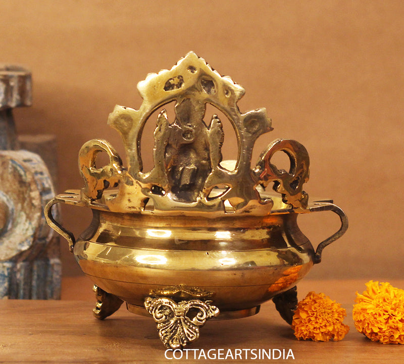 Brass Urli Laxmi  7"
