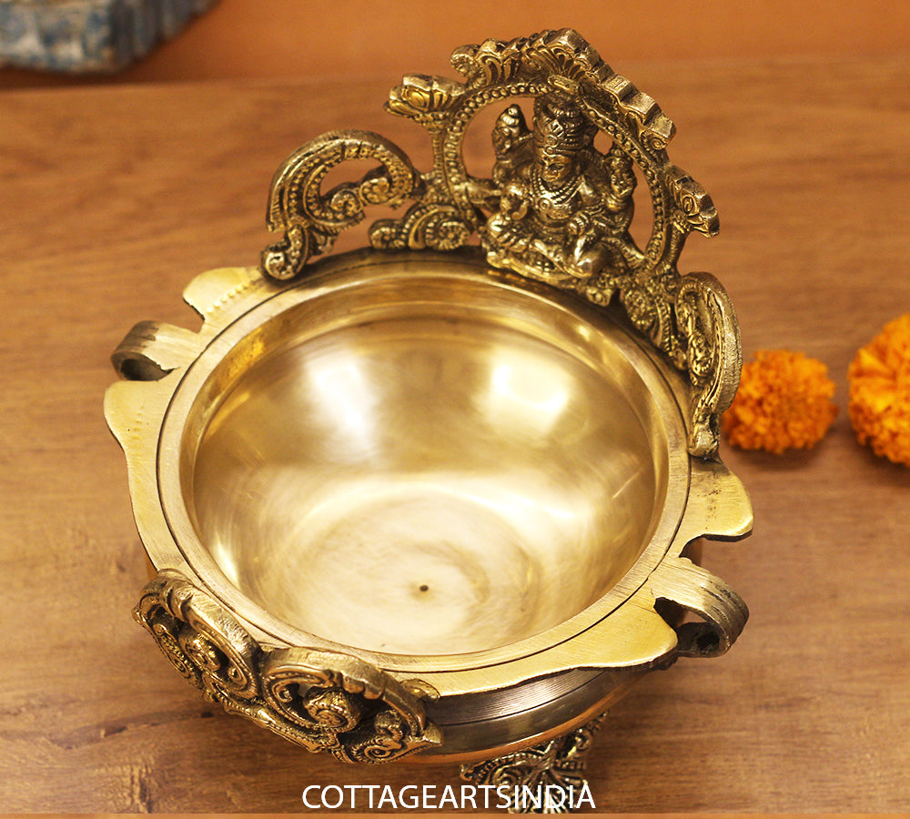 Brass Urli Laxmi  7"