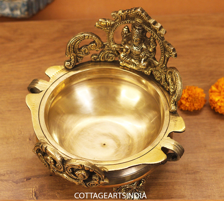 Brass Urli Laxmi  7"