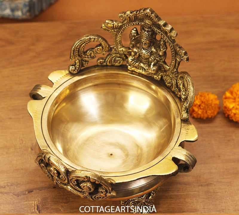 Brass Urli Laxmi  7"