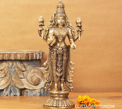 Brass Laxmi Standing 12.5"