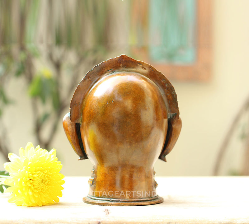 Brass Gauri Head 9"
