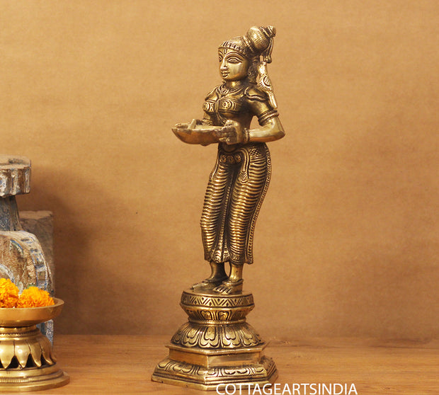 Brass Deeplaxmi Pair 12"