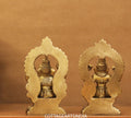 Brass Ganesh Laxmi Prabhaval 6"