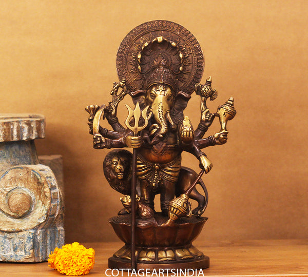 Shubh Drishti Ganesh Ganesh With Lion