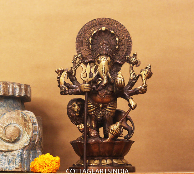 Shubh Drishti Ganesh Ganesh With Lion