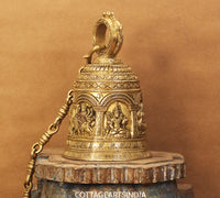 Brass God Figures Bell Big