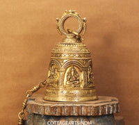 Brass God Figures Bell Big