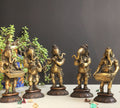 Brass Musical Ganeshas | Handcrafted Dancing Ganesh Musicians Collection
