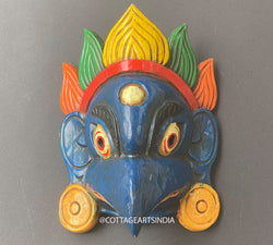 Wooden Garuda Wall Mask 10"