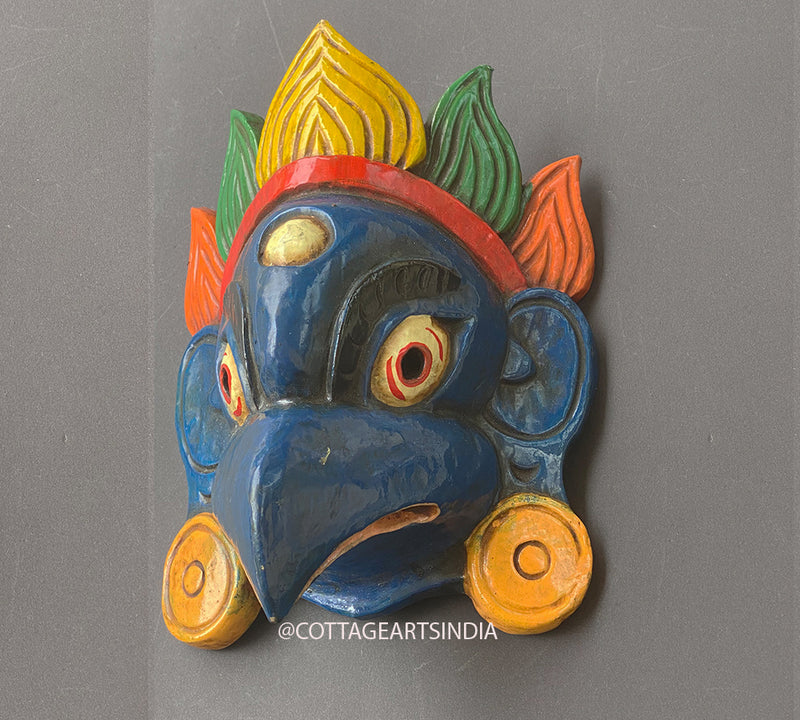 Wooden Garuda Wall Mask 10"