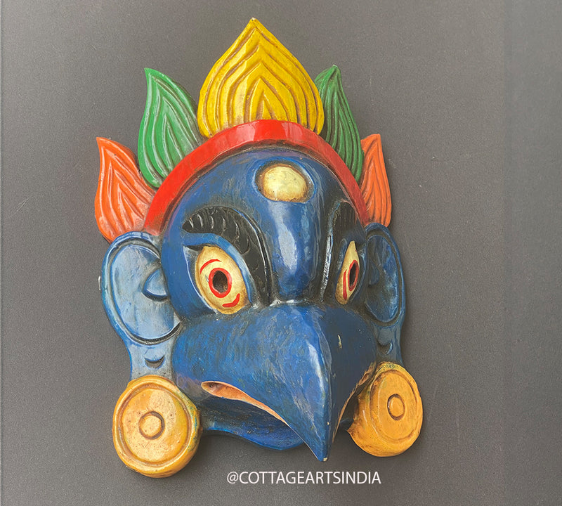 Wooden Garuda Wall Mask 10"