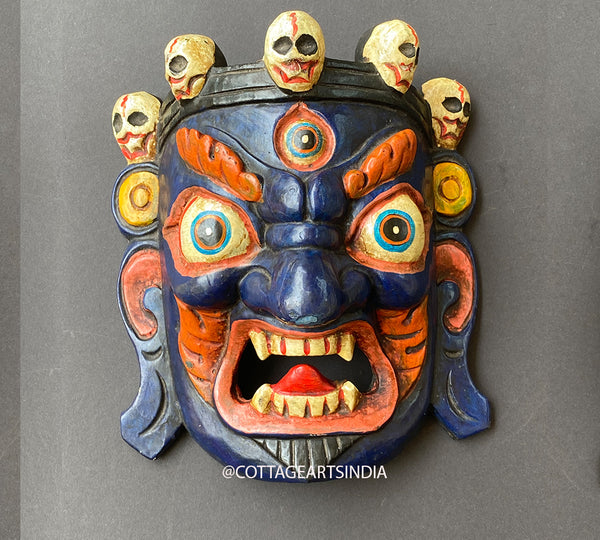 Wooden Bhairav Wall Mask