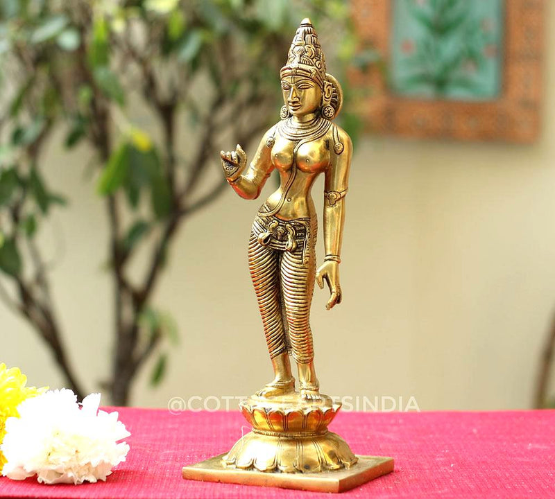 Brass Uma Parameshwari 12"