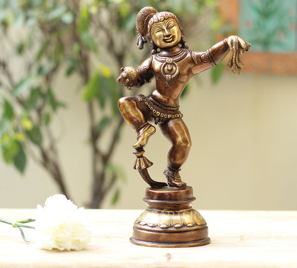 Brass Bala Krishna Dancing 12"