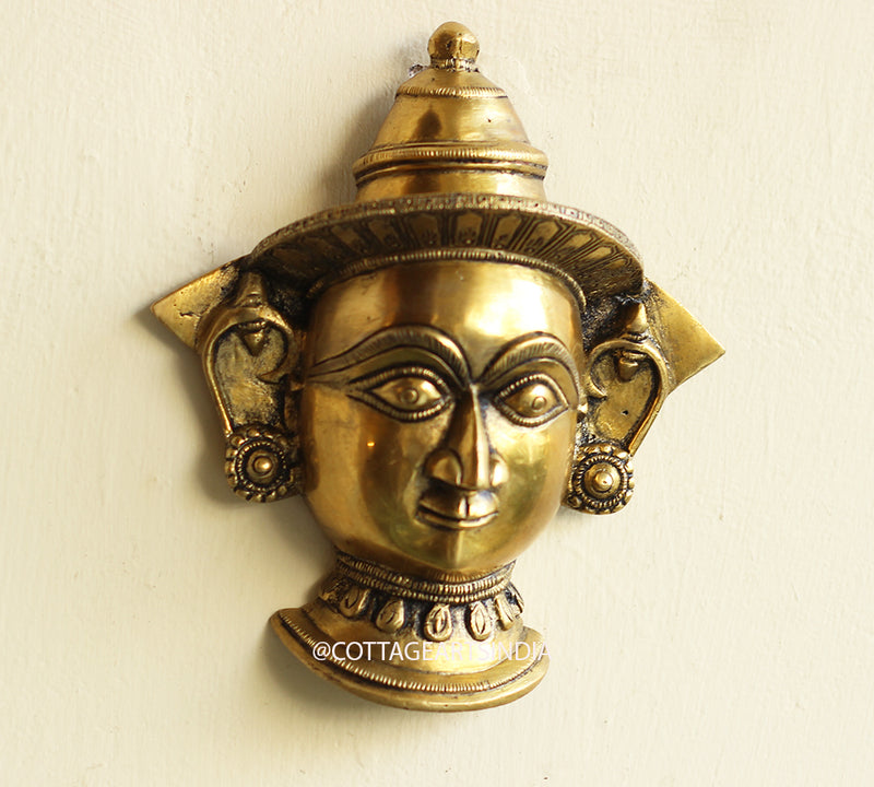 Brass Gauri Mask Wall hanging