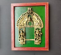 Wooden Frame Brass Prabhawali
