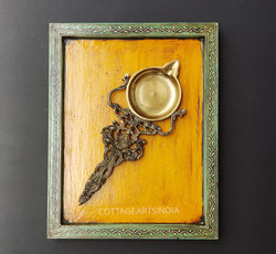 Brass Spoon Wooden Frame