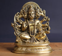 Panchamukhi Hanuman Brass Idol | Five Face Hanuman Statue