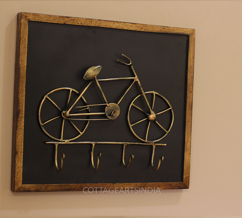 Wooden Wall Hanging Bicycle Key Holder