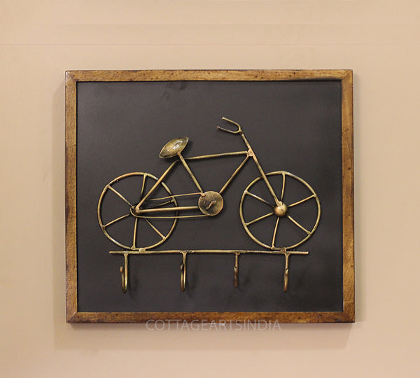 Wooden Wall Hanging Bicycle Key Holder