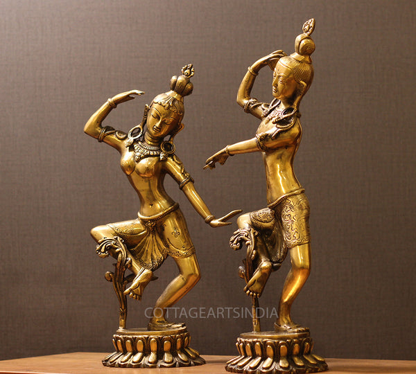 Brass Shiva Parvati Dancing