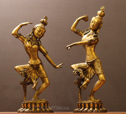 Brass Shiva Parvati Dancing